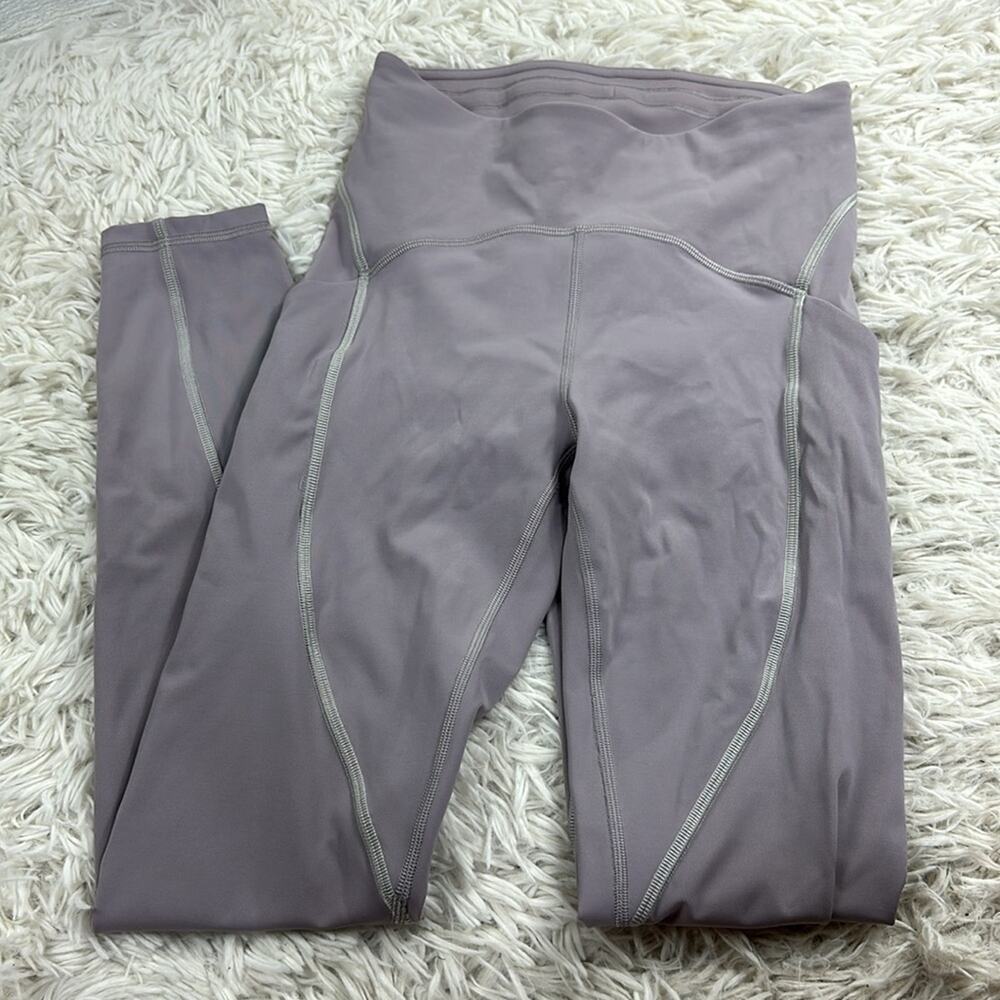 Lululemon Power Thru High-Rise Tight 25" Mauve Grey
